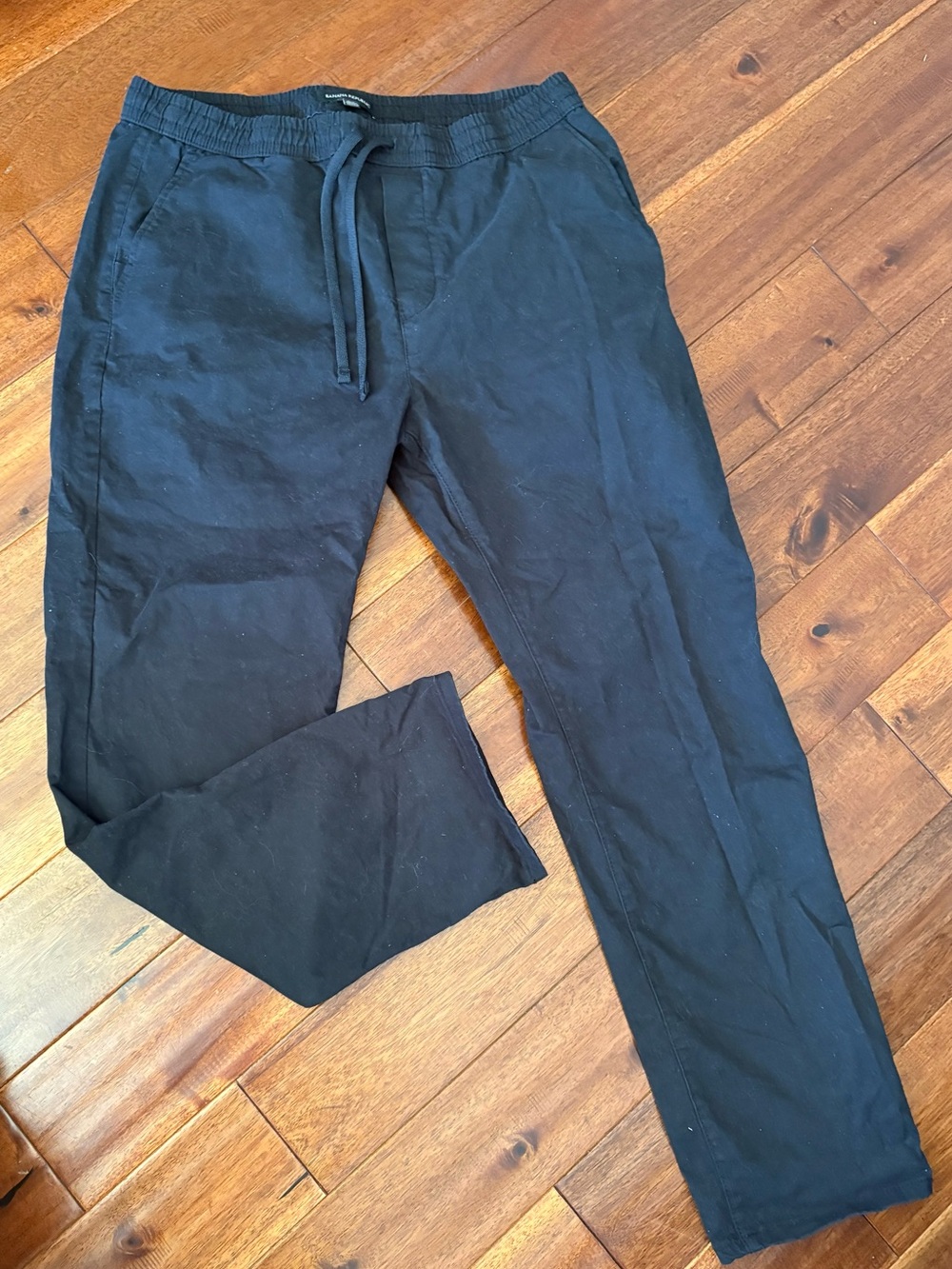 Banana Republic Black Drawstring Joggers